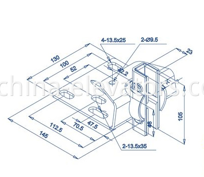 Sliding Guide Shoe for ThyssenKrupp Passenger Elevators 9mm 16mm